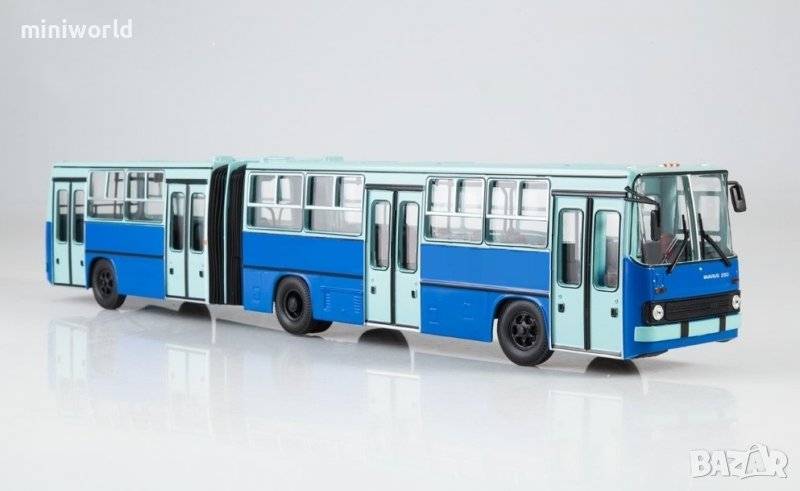 Ikarus 280.33 съчленен градски автобус 1975 - мащаб 1:43 на Съветски Автобуси моделът е нов в кутия, снимка 1