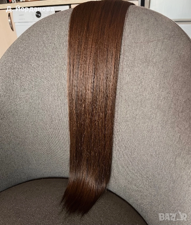 Опашка с кичур в кафяво, снимка 1