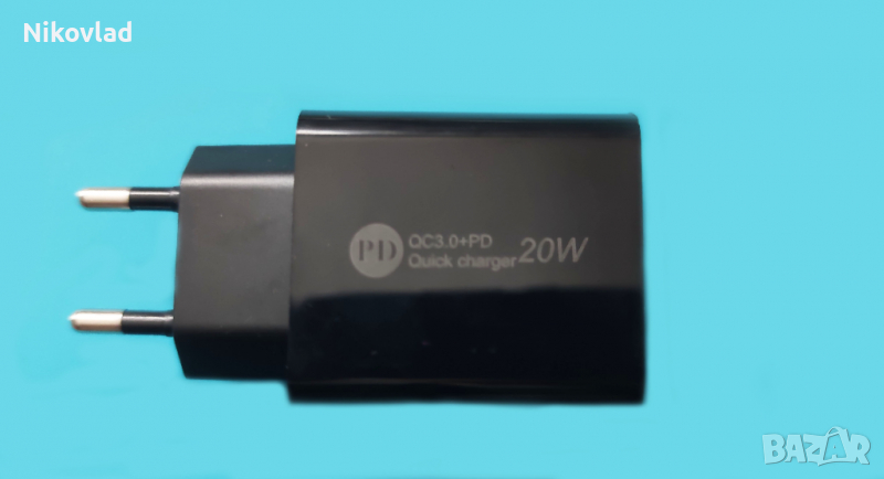 Захранващ адаптер за мобилен телефон 20W Fast Charging, снимка 1
