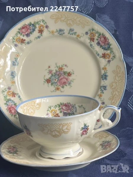 Троен сет порцелан, снимка 1