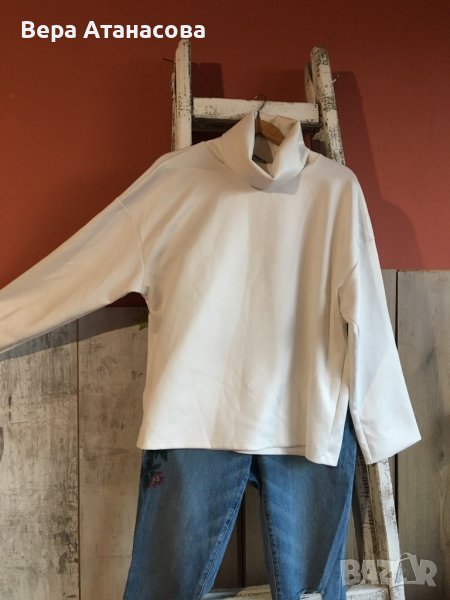 🤍 Широка блуза с поло яка❤️‍🩹 Waikiki 🥾, снимка 1