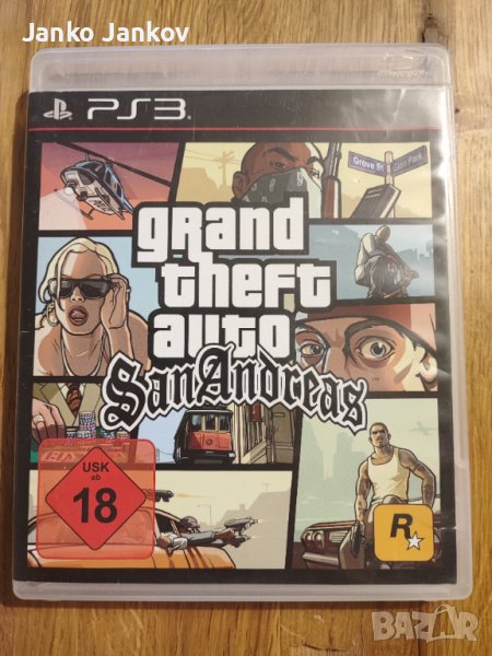GTA San Andreas 55лв.Джитией Сан Андреас Рядка игра за PS3 Игра за PS3 Playstation 3, снимка 1