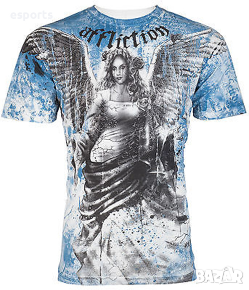 Мъжка тениска Affliction Release M Medium като нова , снимка 1