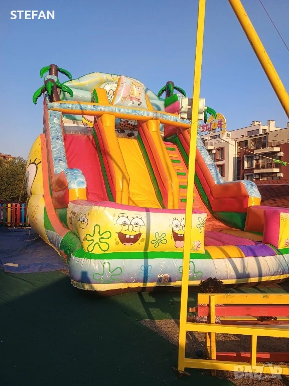 промо надуваем батут за деца, атракцион-бънджи лов на патета, снимка 1