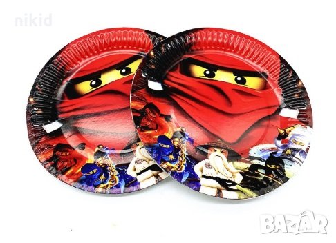 Лего Нинджаго Ninjago 10 бр парти чинии чинийки, снимка 1