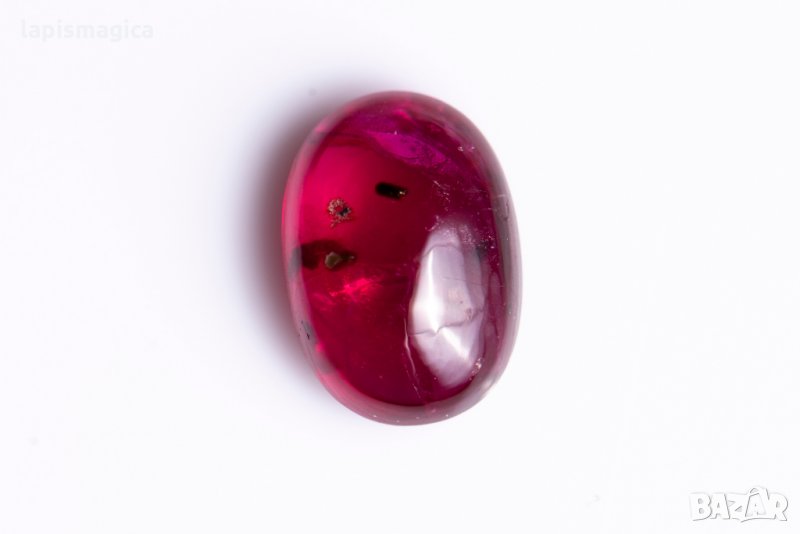 Рубин кабошон овал 1.26ct само нагряван, снимка 1