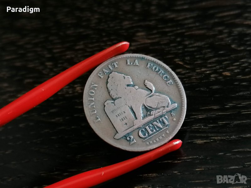 Монета - Белгия - 2 цента | 1835г., снимка 1