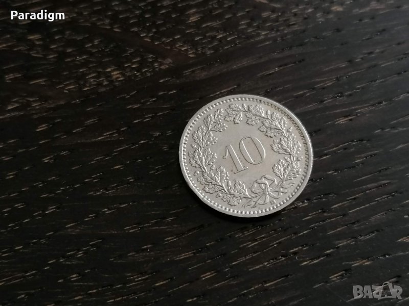 Монета - Швейцария - 10 рапен | 1989г., снимка 1