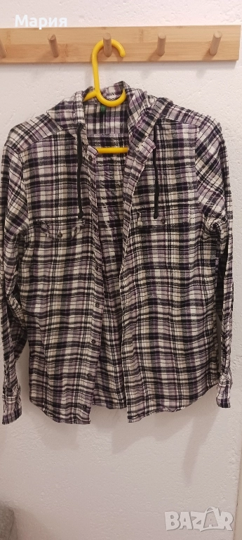 Мъжка спортна риза Benetton р-M, снимка 1