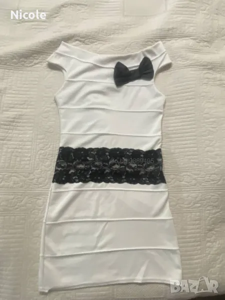 Дамска рокля с панделка, снимка 1