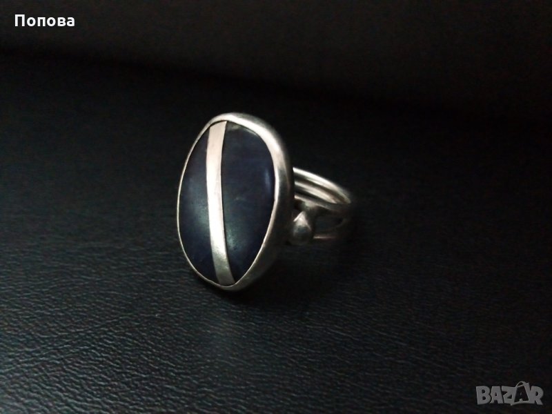 Винтидж масивен сребърен пръстен, снимка 1