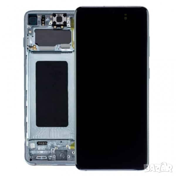 ДИСПЛЕЙ С ТЪЧ СКРИЙН SAMSUNG GALAXY S20 PLUS SM-G985 GH82-22145A BLACK ОРИГИНАЛЕН SERVICE PACK, снимка 1