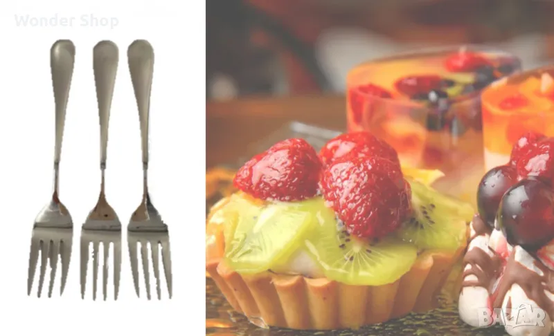 десертни вилици Bohmann, 6 бр., неръждаема стомана. ✨, снимка 1