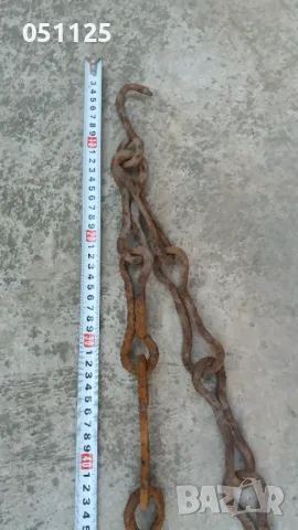 уникална възрожденска кована веруга, кука за камина 3 метра , снимка 15 - Антикварни и старинни предмети - 49027694