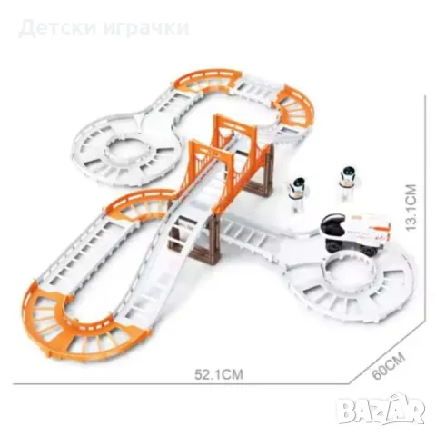 Състезателна писта орбитална станция Космически кораб и астронавти , снимка 3 - Коли, камиони, мотори, писти - 48647150