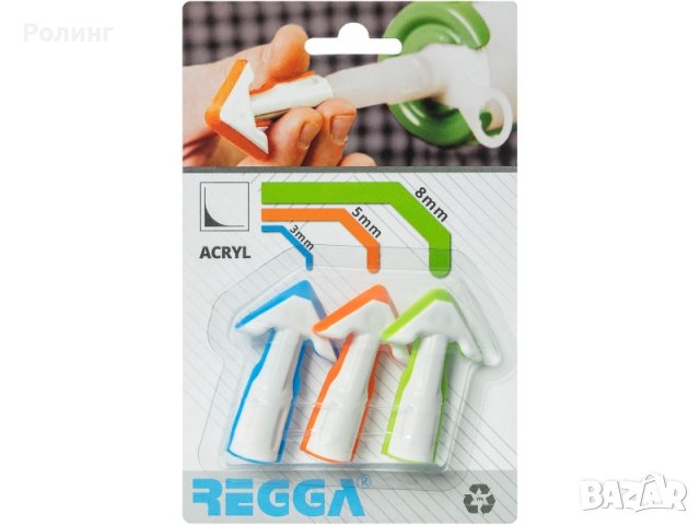Накрайник REGGA за нанасяне и оформяне на силикони и акрили Описание на продукта и приложения/020100