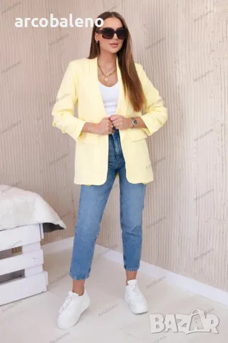 Елегантно дамско сако с ревери, 15цвята , снимка 5 - Сака - 48813882