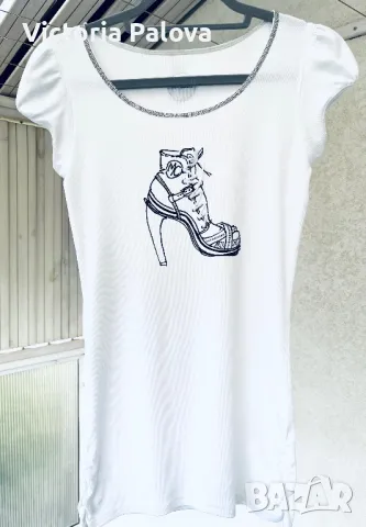 MARCCAIN уникална тениска/топ, снимка 5 - Тениски - 47317000