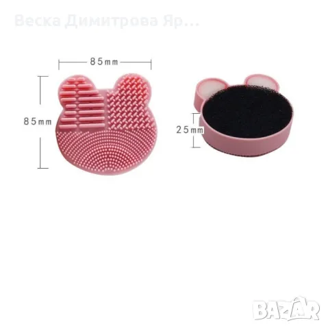 Силиконова подложка с власинки за почистване на четките за грим HZS343, снимка 5 - Козметика за лице - 48739161