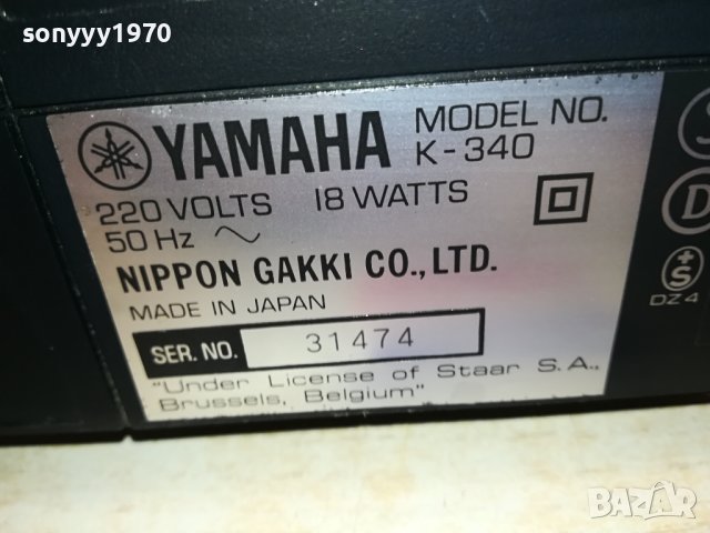 yamaha K-340 hx pro deck-made in japan-внос swiss 1112231112, снимка 15 - Декове - 43360827