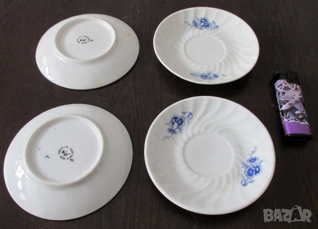 Комплекти нови соц стъклени чашки за кафе или чай и чинийки, снимка 8 - Антикварни и старинни предмети - 39621292