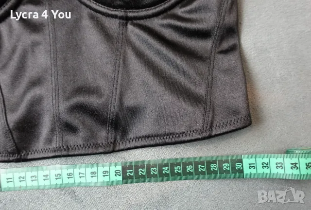 Amisu XS/S сатенено късо бюстие/топ, снимка 13 - Корсети, бюстиета, топове - 47740910