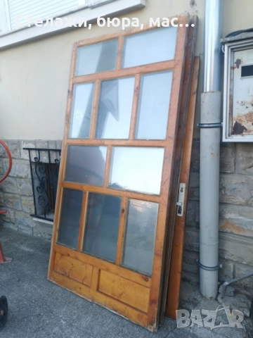 Продавам три броя дървени врати със стъкла , снимка 5 - Интериорни врати - 52906683