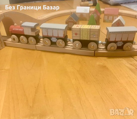 Нов Le Toy Van Интерактивен Дървен Влак 40 Части - Играчка за Развитие, снимка 7 - Образователни игри - 43523024