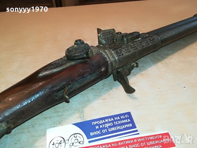 АНТИКА-пушка антика-метал/дърво 102см 3005211145, снимка 18 - Антикварни и старинни предмети - 33044209