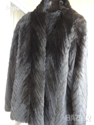 Дамско Качествено късо Палто от Визон, снимка 8 - Палта, манта - 43484696