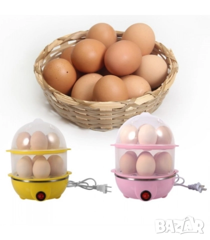 Яйцеварка с пара за 7 или 14 яйца с таймер, снимка 9 - Други - 51845696