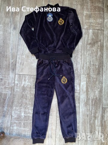 Детски нов спортен сет лот екип от две части плюш 11-12 години 
