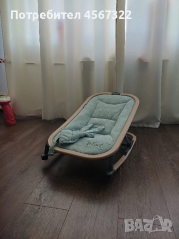 Бебешки шезлонг 0-6 м.Chipolino Velvet – с 3 позиции на наклон и люлеене, снимка 1