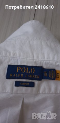POLO Ralph Lauren Slim Fit  Pique Cotton Mens Size XL ОРИГИНАЛ! НОВО! Мъжка Риза!, снимка 15 - Ризи - 43413471