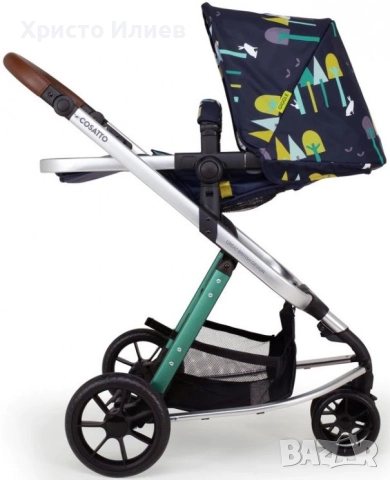 Бебешка количка Cosatto Giggle 3 в 1 Wilderness Ink Комбинирана, снимка 3 - Детски колички - 52635994