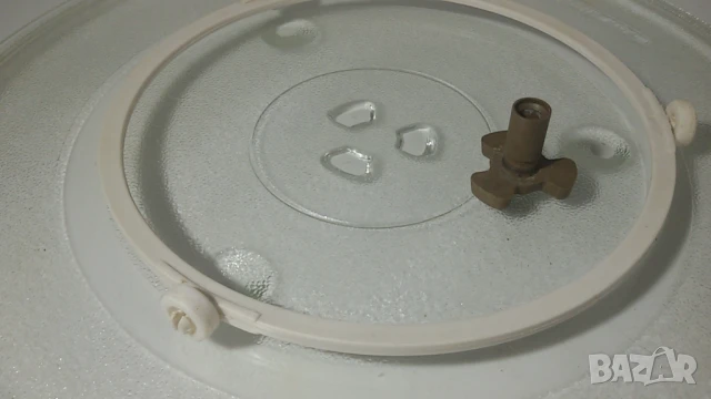 Чиния за микровълнова около 31.3 сантиметра с пластмасовия механизъм, снимка 3 - Микровълнови - 51424808