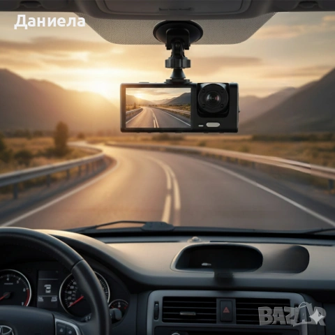 Видеорегистратор Black BOX Super HD 1296P + задна камера