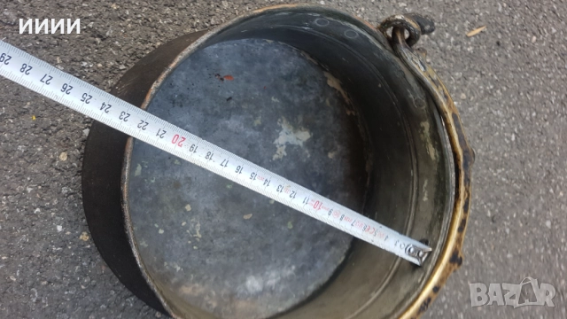 Бакърено менче котле, снимка 4 - Антикварни и старинни предмети - 52585420