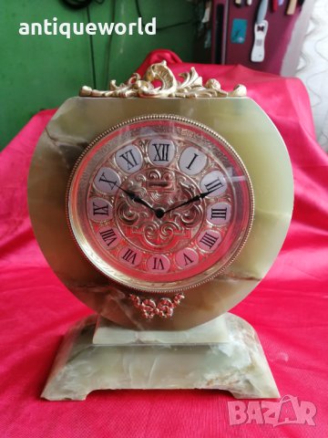 ELSINOR Настолен Швейцарски Механичен Часовник Оникс