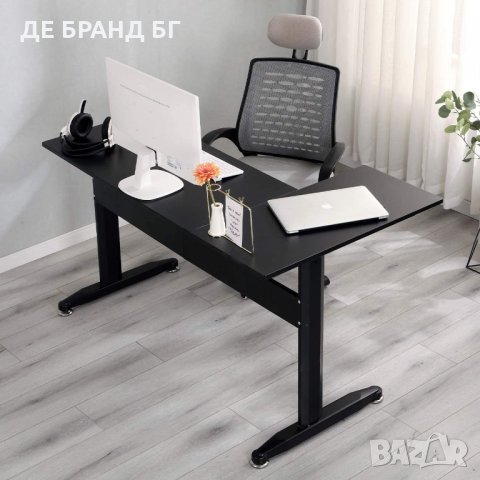 Офис / ученическо / геймърско бюро L012-XTD-SC02-BK, снимка 4 - Бюра - 35586444