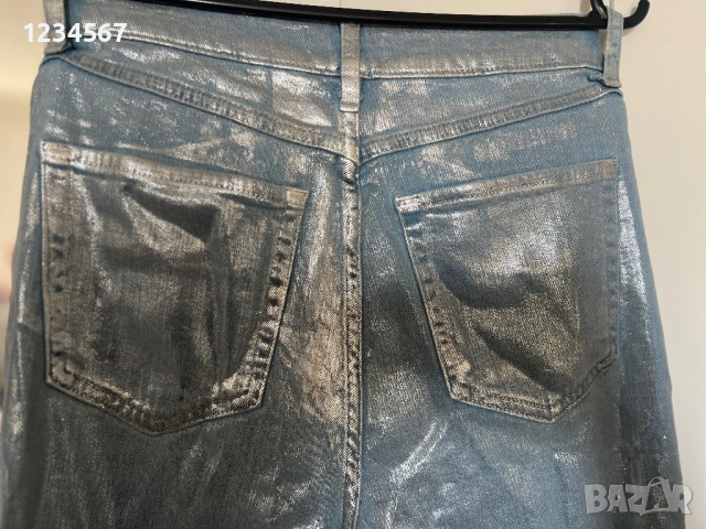 Дънки със сребрист ефект, снимка 3 - Дънки - 53138934