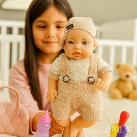 Реалистично говорещо бебе с аксесоар шише, снимка 5 - Кукли - 51601146