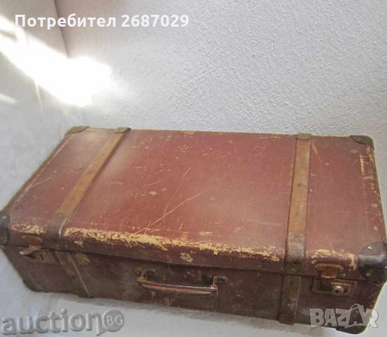 70х36х16см. стар голям куфар, идеален за маса, антика, снимка 3 - Други - 28950150