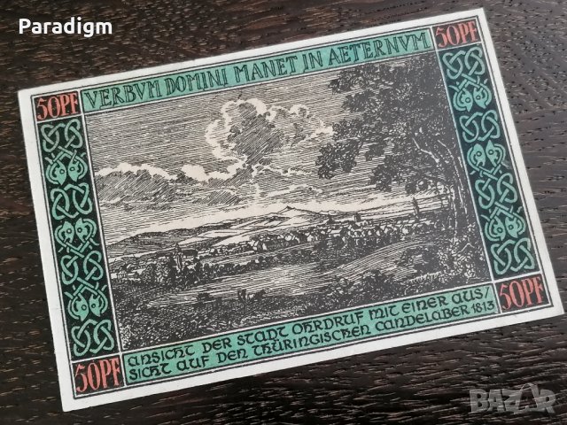 Банкнота нотгелд - Германия - 50 пфенига UNC | 1921г., снимка 2 - Нумизматика и бонистика - 26801660
