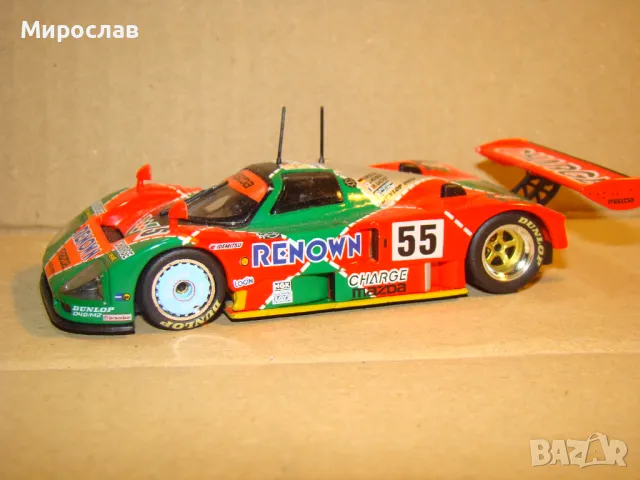 IXO 1:43 MAZDA 787B РАЛИ МОДЕЛ КОЛИЧКА ИГРАЧКА ЛЬО МАН, снимка 2 - Колекции - 48158224