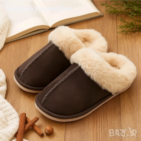 Оригинални Пухкави зимни пантофи SWISS LYX с мемори пяна и гел против умора и мекота !, снимка 11 - Други - 51828893