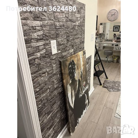 Сив  камък самозалепващ 3D тапет, снимка 9 - Други стоки за дома - 40592611