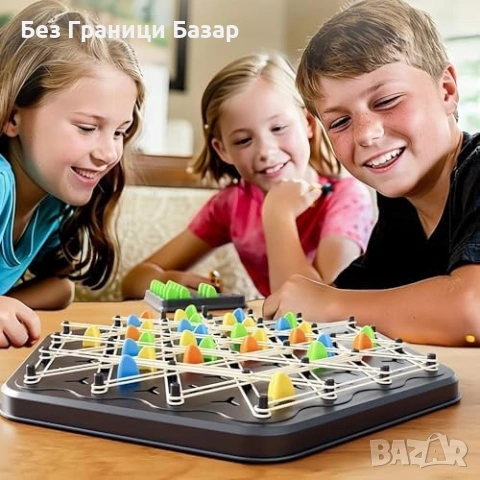 Нова Семейна настолна игра Триъгълна стратегия, 84 части, 5+ години, снимка 4 - Настолни игри - 53373973