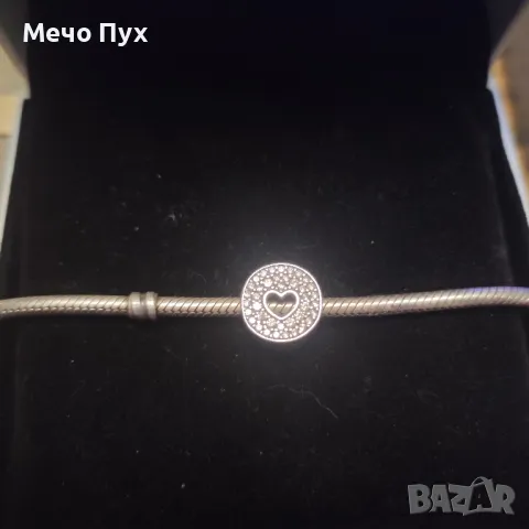 Сребърна висулка Пандора (52), снимка 2 - Колиета, медальони, синджири - 49318649