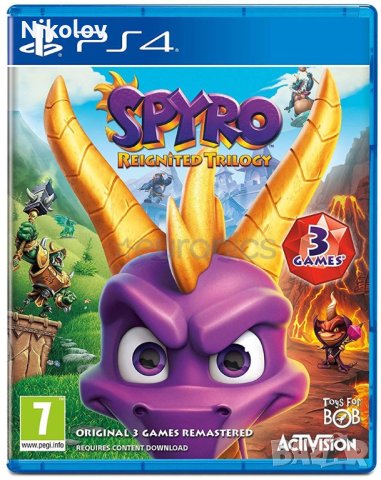 Spyro Reignited Trilogy PS4 (Съвместима с PS5), снимка 1 - Игри за PlayStation - 40488863